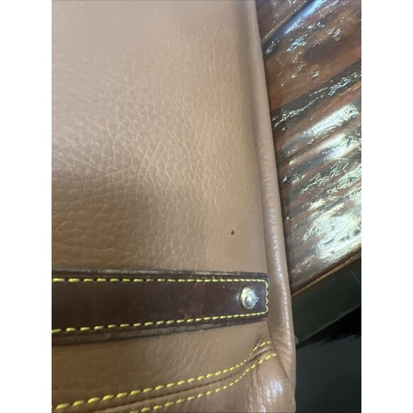 Dooney & Bourke Samba Hobo Bag Saddle Carmel Brown Pebble Leather Bag Purse Lock - Picture 6 of 16